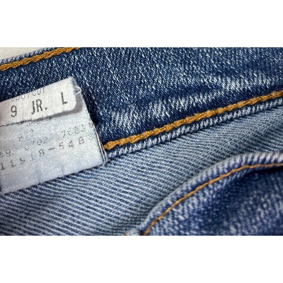Levi's Superlow Stretch Bootcut Jeans Juniors 9L Blue Denim Vtg Y2K Medium Wash - Picture 8 of 8